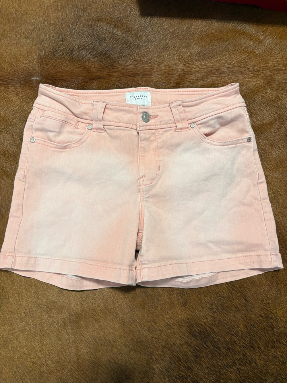 Celebrity Pink Soft Blush Denim Shorts